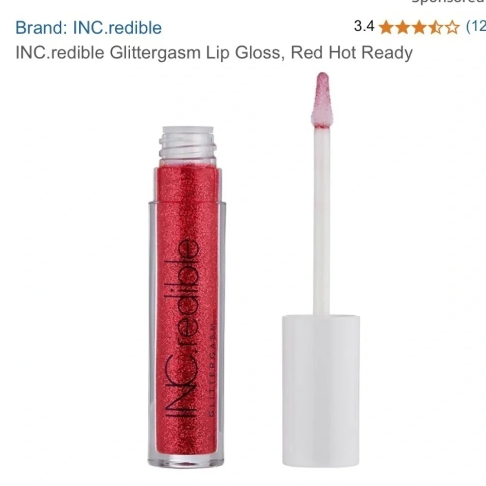INCredible Red Glitter Lip Gloss